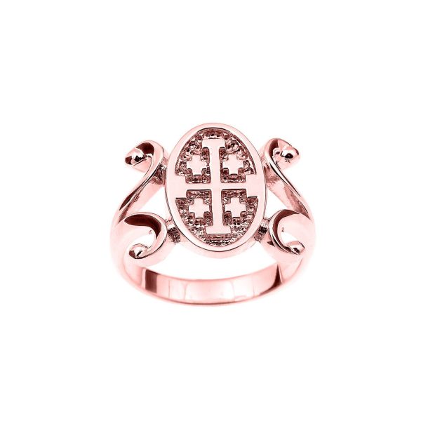 Jerusalem Ring in 9ct Rose Gold