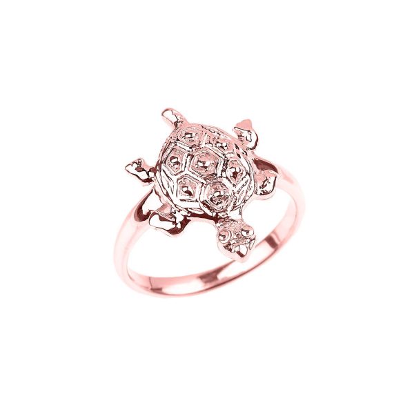 Turtle Ring in 9ct Rose Gold