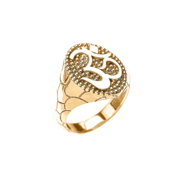 Men's Om Ring in 9ct Gold