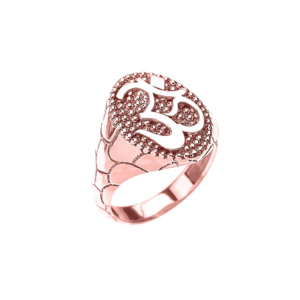 Men's Om Ring in 9ct Rose Gold