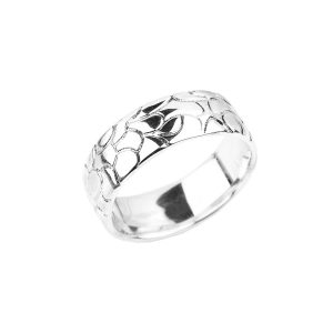 Men's Wedding Ring in 9ct White Gold