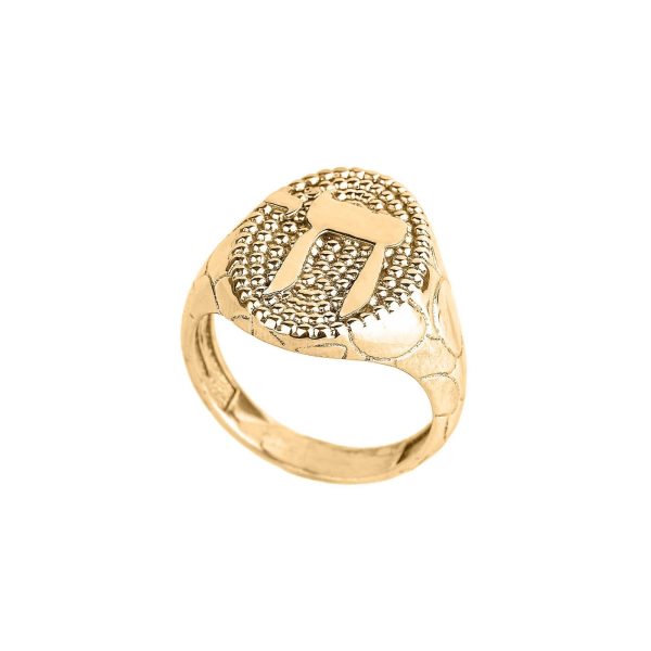 Men's Chai Ring in 9ct Gold