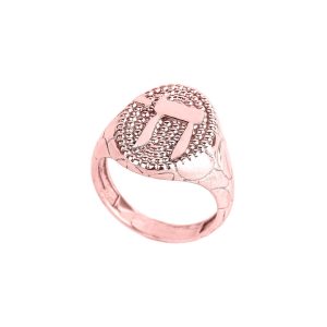 Men's Chai Ring in 9ct Rose Gold