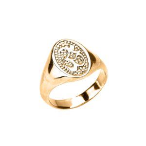 Men's Om Ring in 9ct Gold