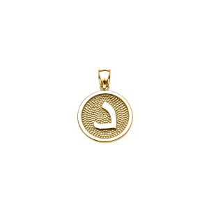 Arabic Letter Daal Pendant Necklace in 9ct Gold