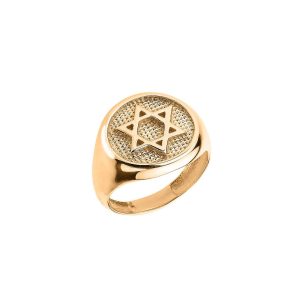 Men's Star of David Ring in 9ct Gold