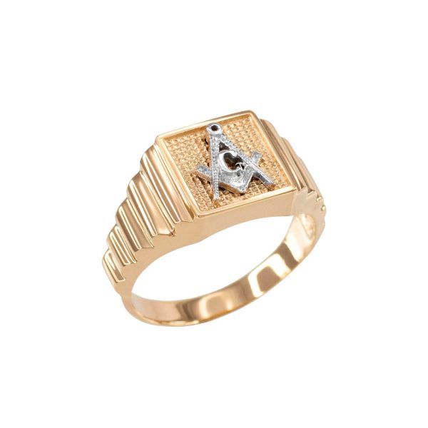 Men's Masonic Ring in 9ct Gold