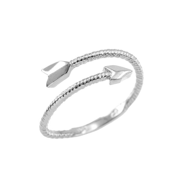 Arrow Wrap Ring in 9ct White Gold