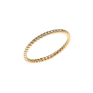 Stackable Twisted Rope Ring in 9ct Gold