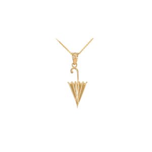 Umbrella Pendant Necklace in 9ct Gold