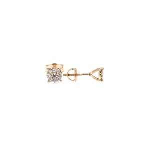 Diamond Classic Stud Earrings in 9ct Gold, Small