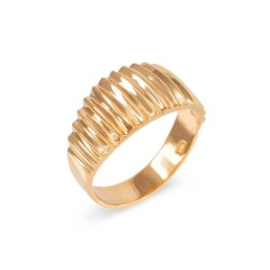 Chunky Dome Textured Ring in 9ct Gold