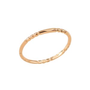 Beaded Knuckle Band Ring in 9ct Gold