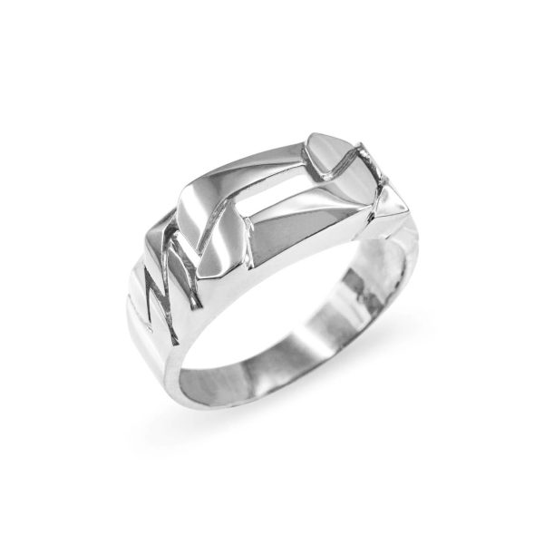 Men's Figaro Ring in Sterling Silver