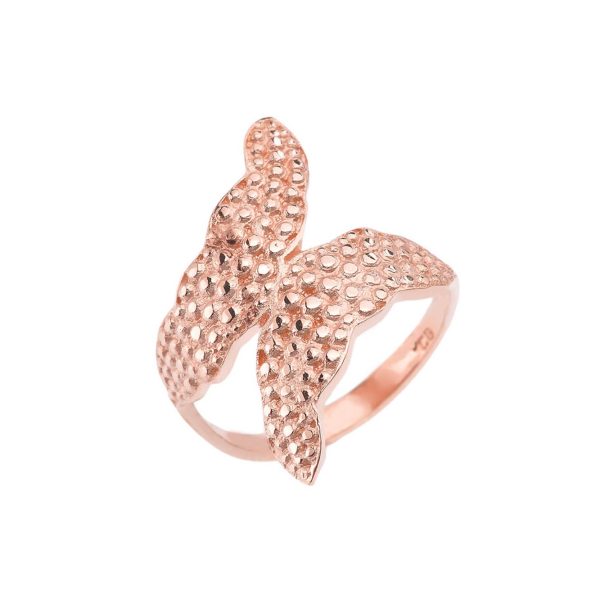 Leaf Wrap Ring in 9ct Rose Gold