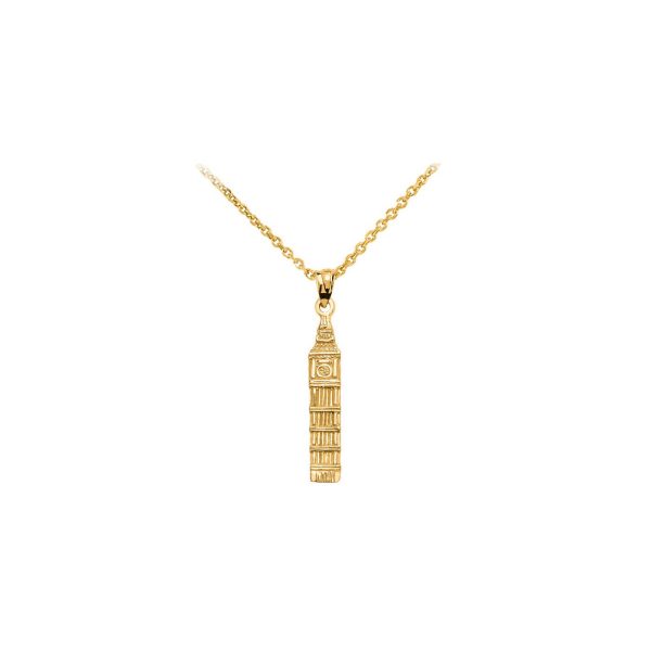 Big Ben Pendant Necklace in 9ct Gold