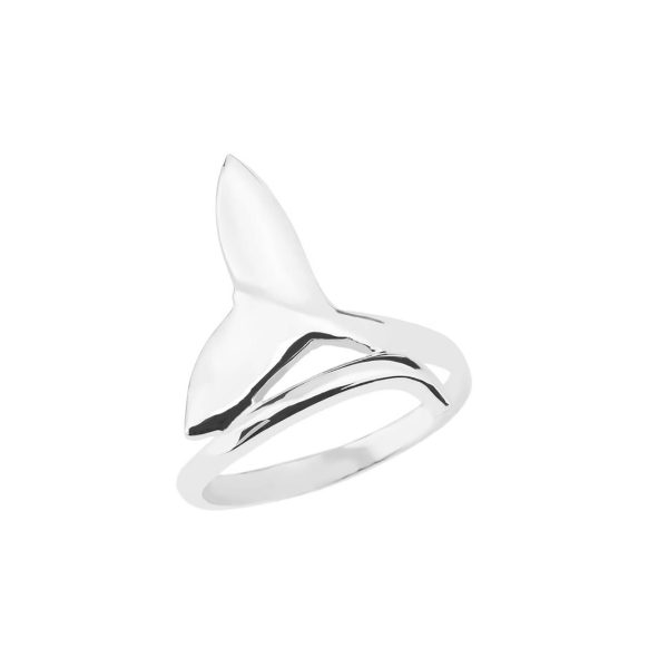 Whale Tail Wrap Ring in Sterling Silver