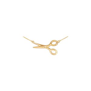 Scissor Pendant Necklace in 9ct Gold