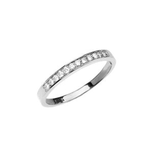 Diamond Wedding Ring in 9ct White Gold