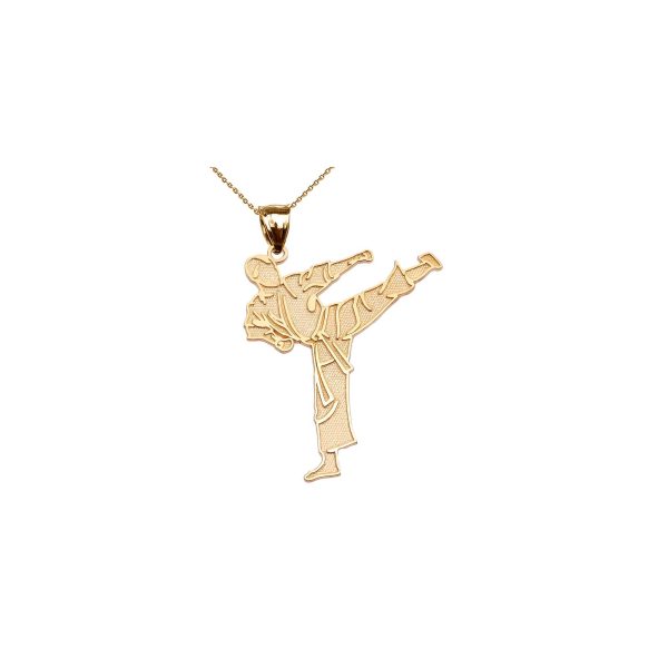 Men's Karate Pendant Necklace in 9ct Gold