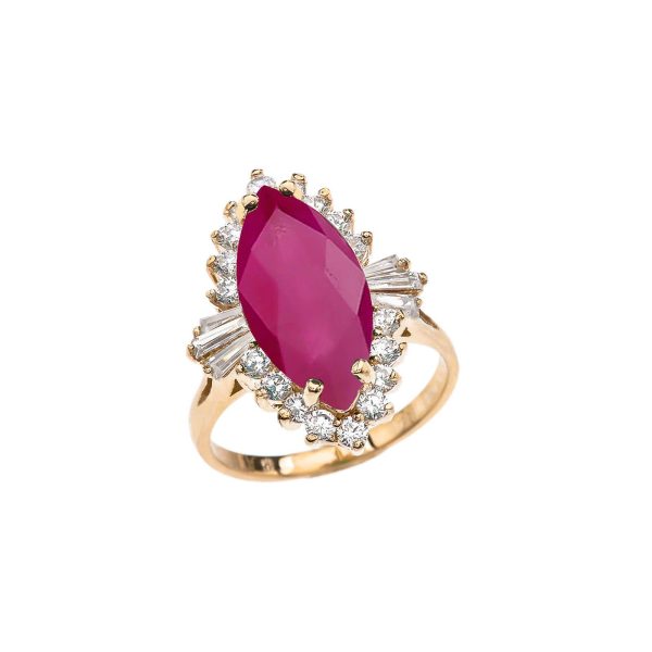 Ruby Reign Gemstone Ring in 9ct Gold