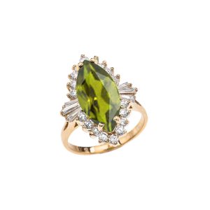 CZ Reign Gemstone Ring in 9ct Gold