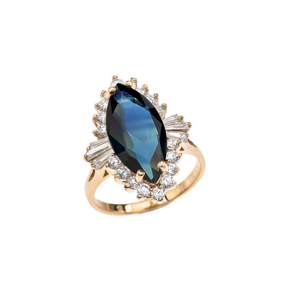 CZ Ballerina Ring in 9ct Gold