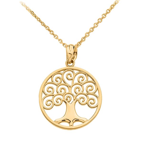 Tree of Life Pendant Necklace in 9ct Gold