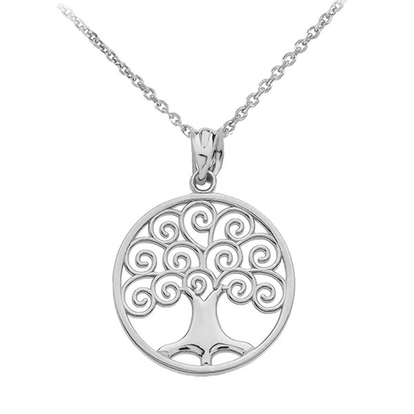 Tree of Life Pendant Necklace in Sterling Silver