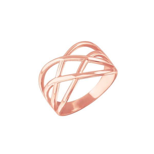 Wide Knot Ring in 9ct Rose Gold