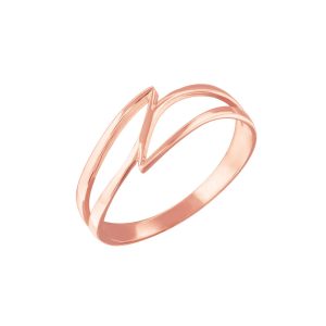 Abstract Outline Ring in 9ct Rose Gold