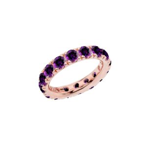 Amethyst Ring in 9ct Rose Gold