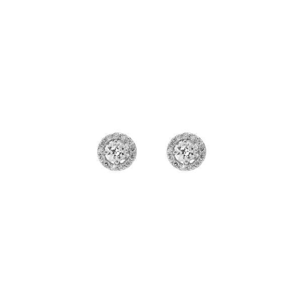 Diamond Earrings in 9ct White Gold