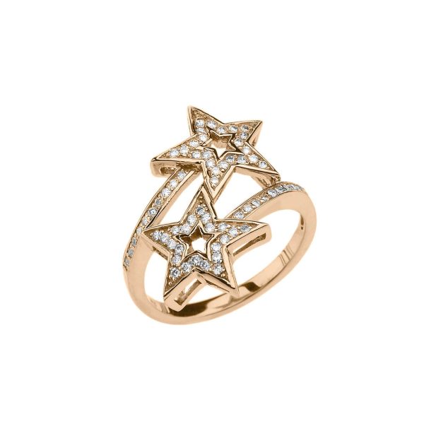 Diamond Statement Starry Eyes Ring in 9ct Gold