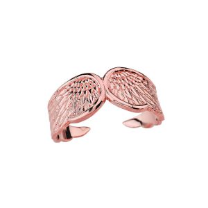 Angel Wing Ring in 9ct Rose Gold