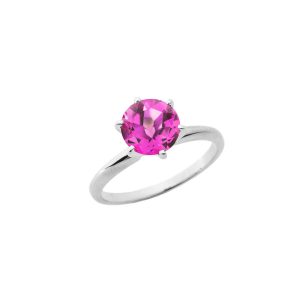 Alexandrite Ring in 9ct White Gold