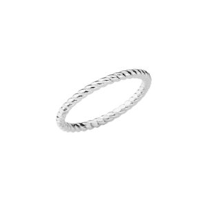 Chic Rope Ring in Sterling Silver