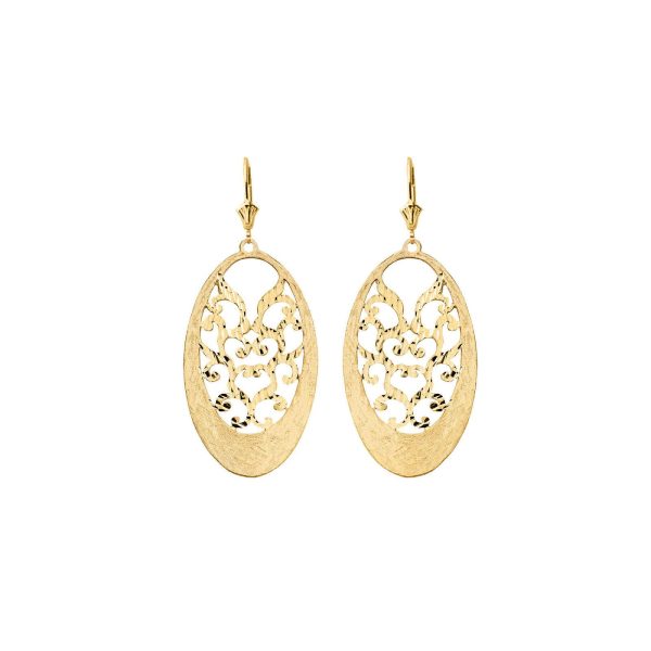 Boho Drop Earrings in 9ct Gold