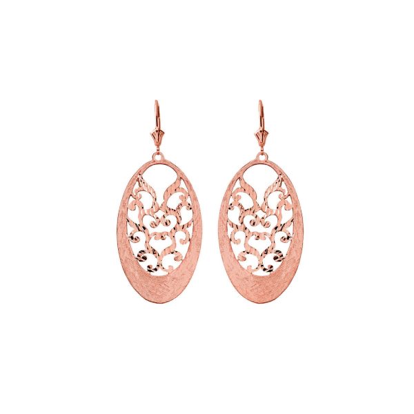 Boho Drop Earrings in 9ct Rose Gold