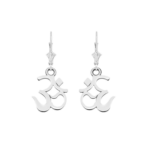 Ohm Drop Earrings in Sterling Silver