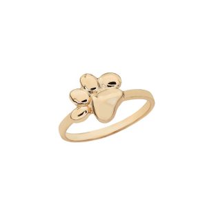 Cat Pawprint Ring in 9ct Gold