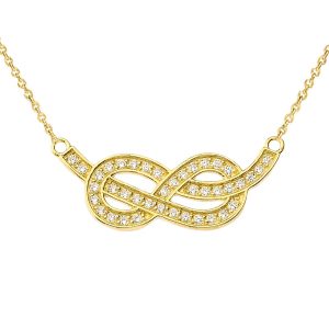 Knot Pendant Necklace in 9ct Gold