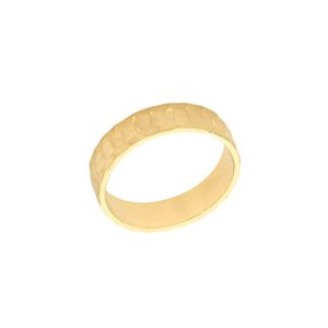 Men's Hammered Wedding Ring in 9ct Gold