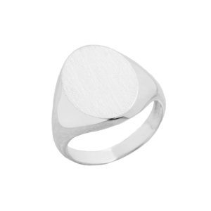 Men's Bold Ring in 9ct White Gold