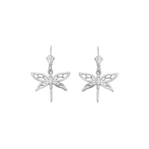 Adorable Dragonfly Earrings in Sterling Silver