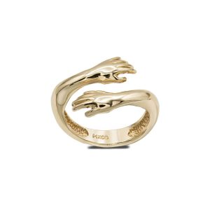 Hugging Hands Ring in 9ct Gold