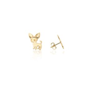 Chihuahua Earrings in 9ct Gold