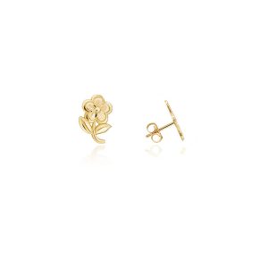 Blooming Flower Earrings in 9ct Gold