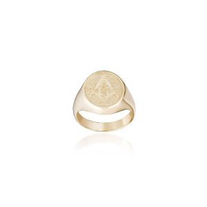 Men's Freemason Ring in 9ct Gold