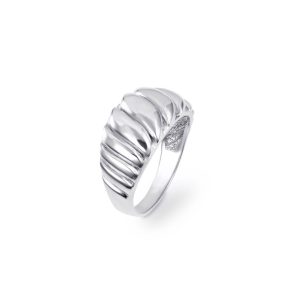 Dome Ring in 9ct White Gold